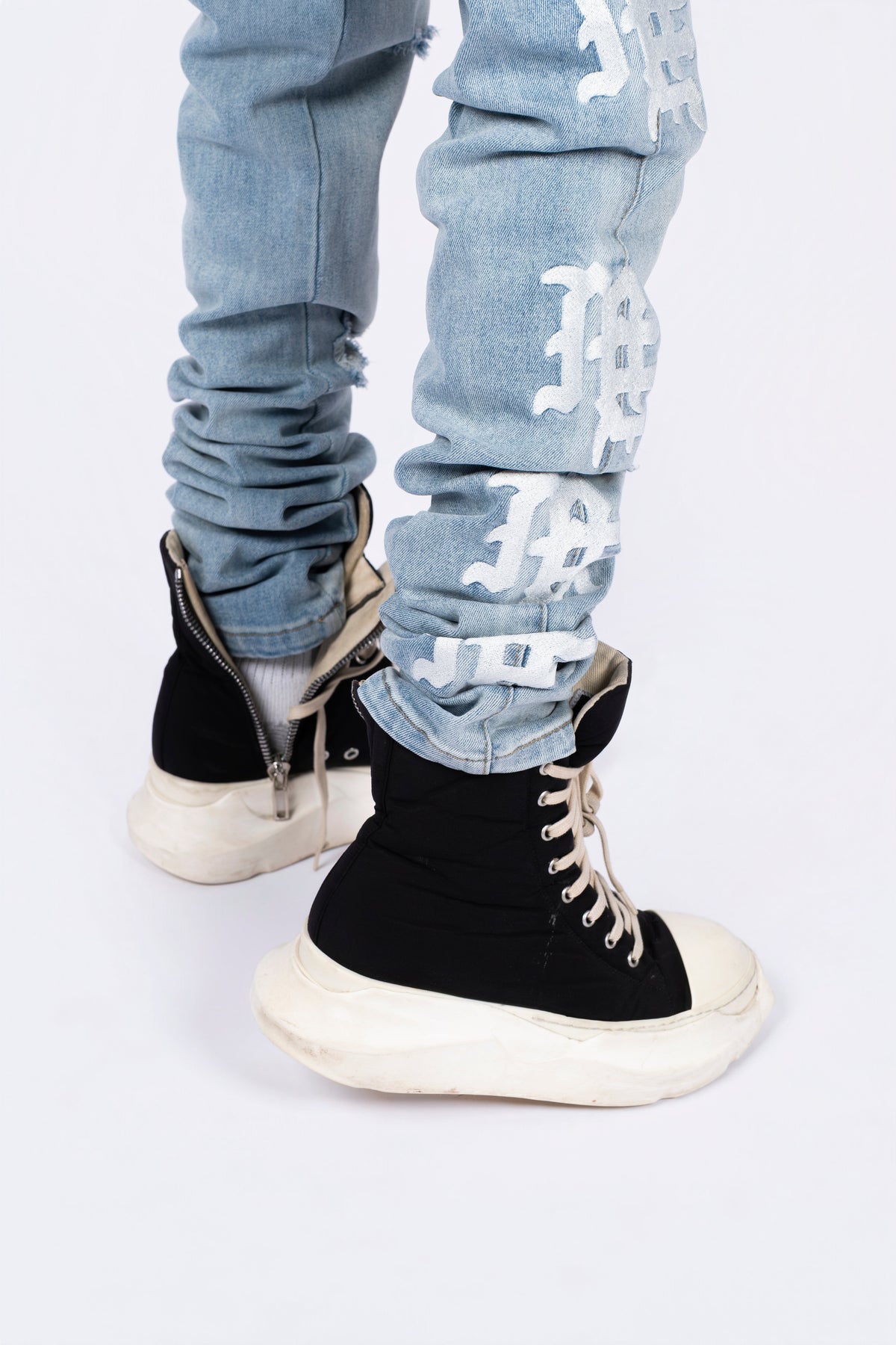 Mixed Emotion ‘Sea’ Monogram Denim