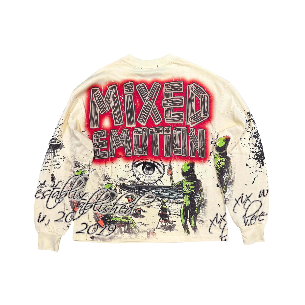 Mixed Emotion Cream ‘Art Club’ Long Sleeve