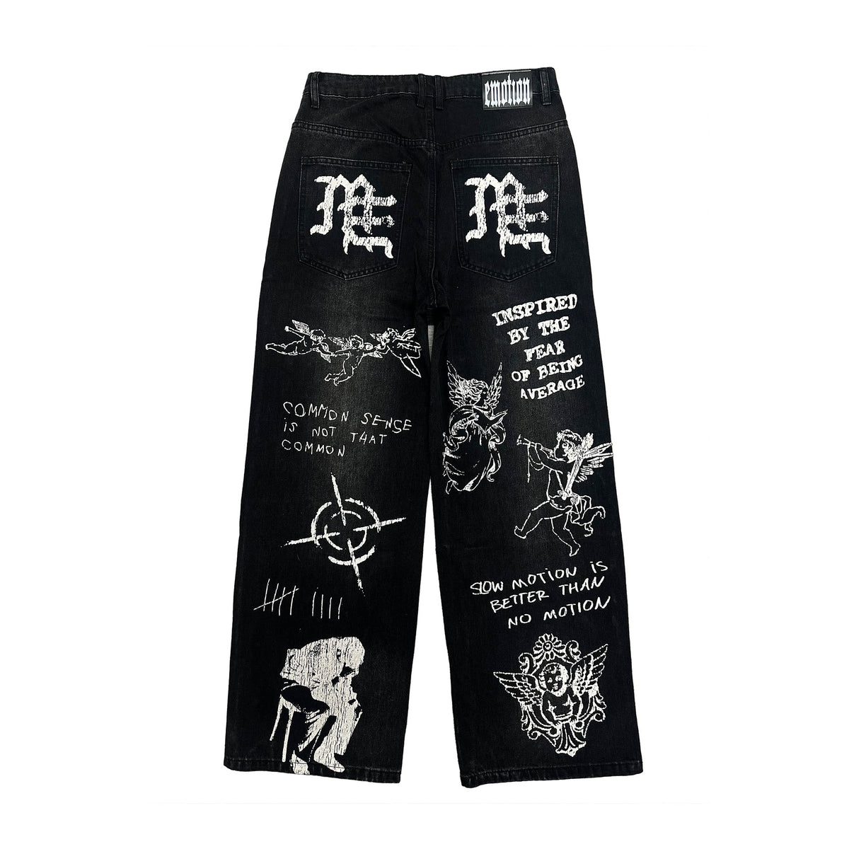 Mixed Emotion Black “Canvas” Denim